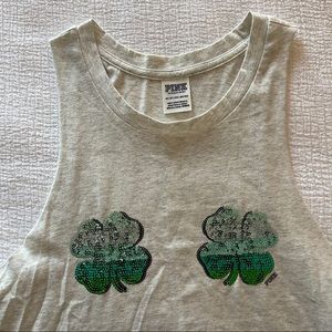 VS PINK 🍀 Shamrock ☘️ Tank Top